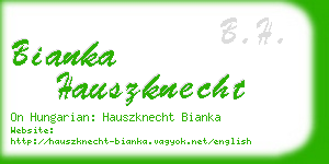 bianka hauszknecht business card